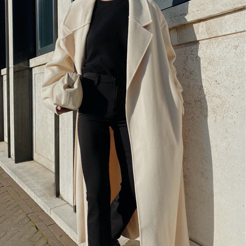 COS wool mix relaxed belted coat